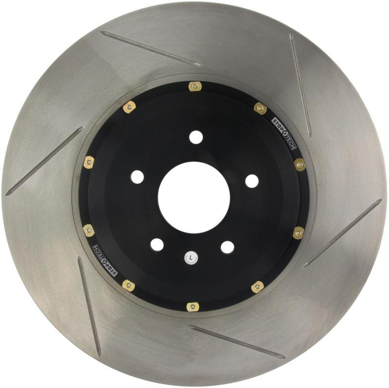 StopTech 03-04 Audi S6 / 07-08 Audi S4 Drilled 2-Piece Rear Left Side Brake Rotor 129.33116.35 Main Image