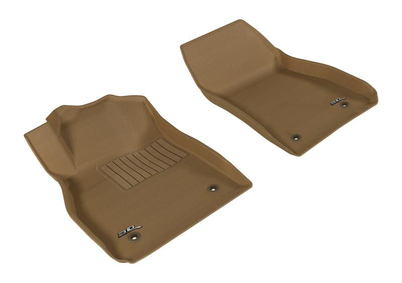 3D MAXpider 2013-2015 Chevrolet Malibu Kagu 1st Row Floormat - Tan L1CH06311502 Main Image