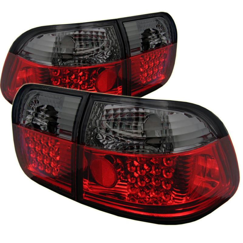 Spyder Honda Civic 96-98 4Dr LED Tail Lights Red Smoke ALT-YD-HC96-4D-LED-RS 5005038 Main Image