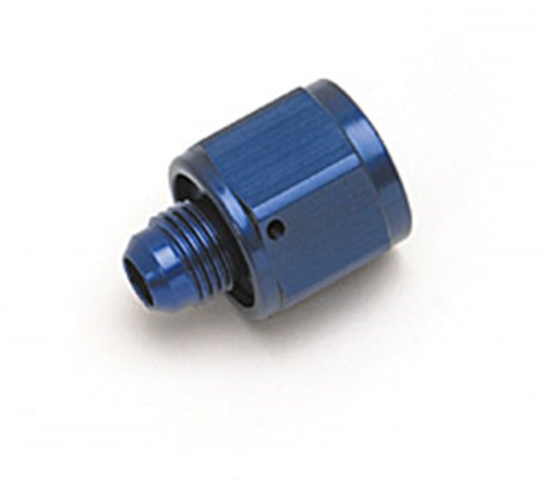 Russell -6 AN Female To -4 AN Male B-Nut Flare Reducer - Blue Finish