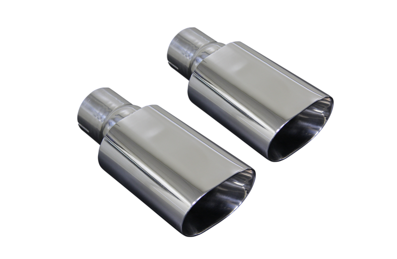 ARH Chevrolet Chevelle 2-1/2in x 2-1/2in Double Walled Polished Stainless Steel Tips CHV-68212212TP Main Image