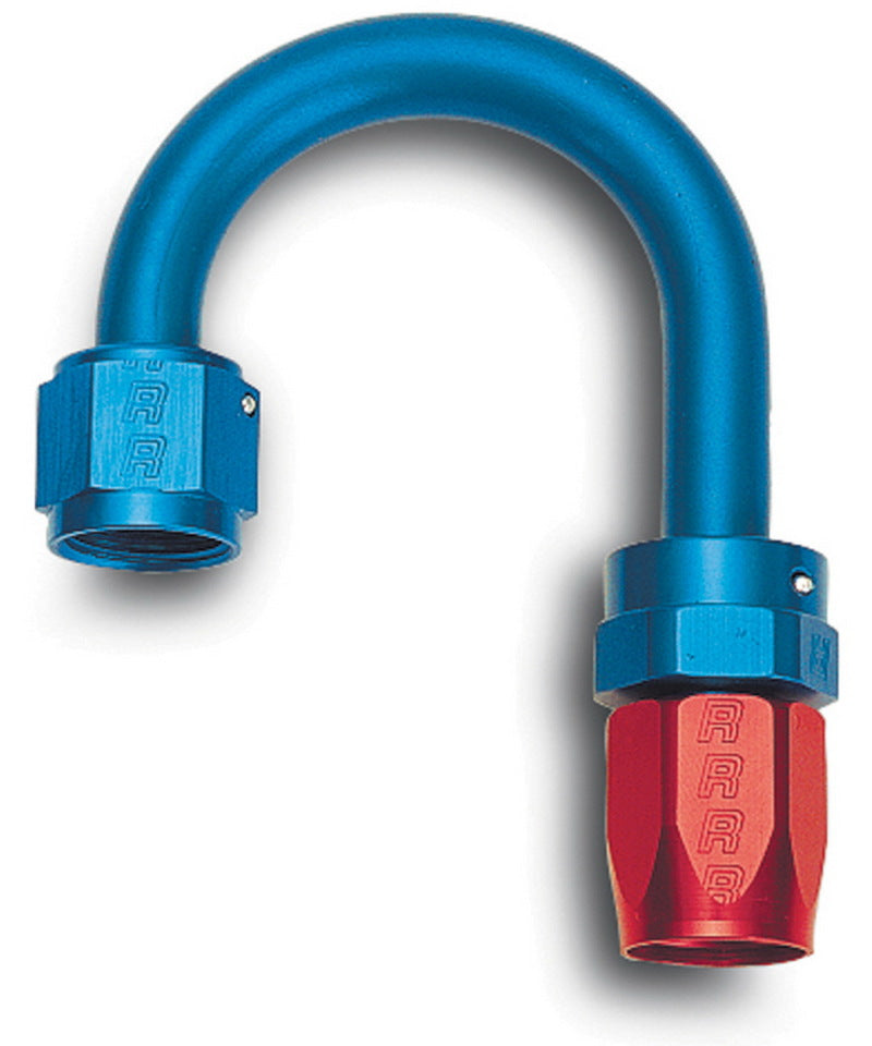 Russell Full Flow Swivel 180° Standard Radius Hose Ends - Red / Blue