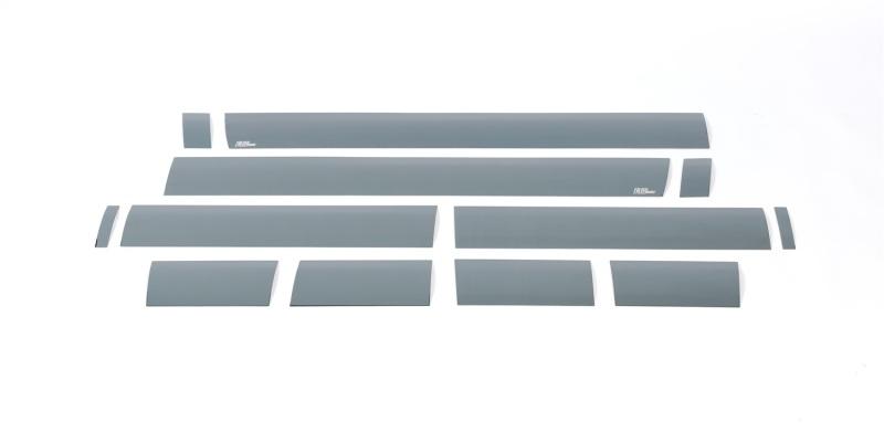 Putco 07-13 Chevy Silv Ext Cab 5.5ft Short Box - 6in Wide - 12pcs Black Platinum Rocker Panels 9751205BP Main Image