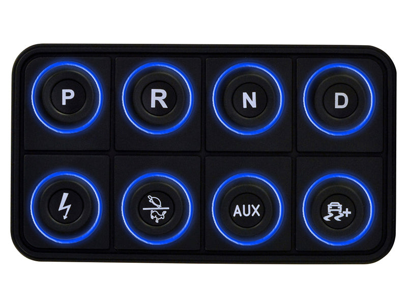 AEM EV 8 Button Keypad CAN Based Programmable Backlighting 30-8400