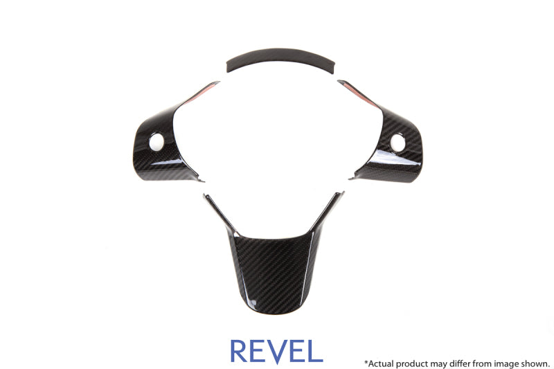 Revel GT Dry Carbon Steering Wheel Insert Covers Tesla Model 3 - 3 Piece 1TR4GT1AX01