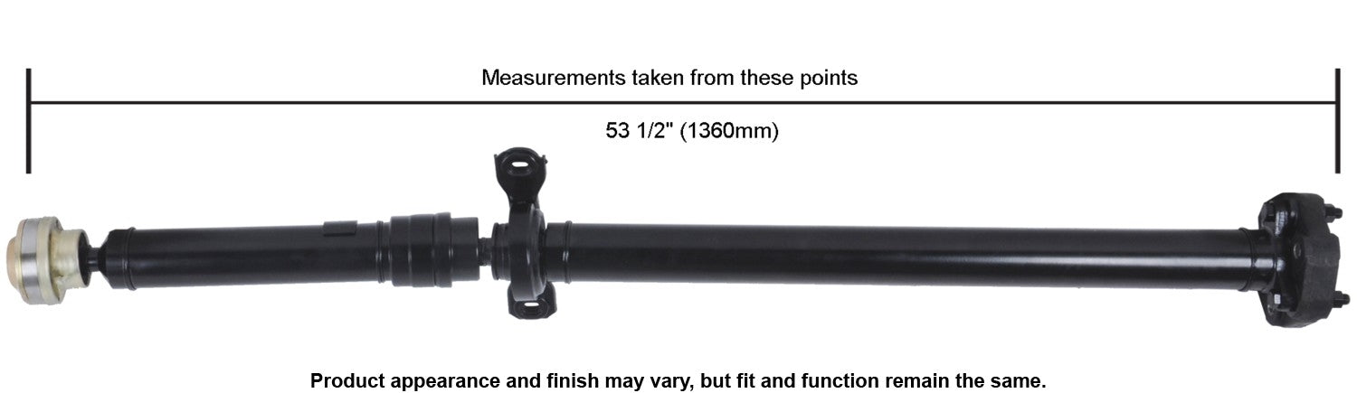 Cardone Reman Remanufactured Driveshaft / Prop Shaft  top view frsport 65-1007