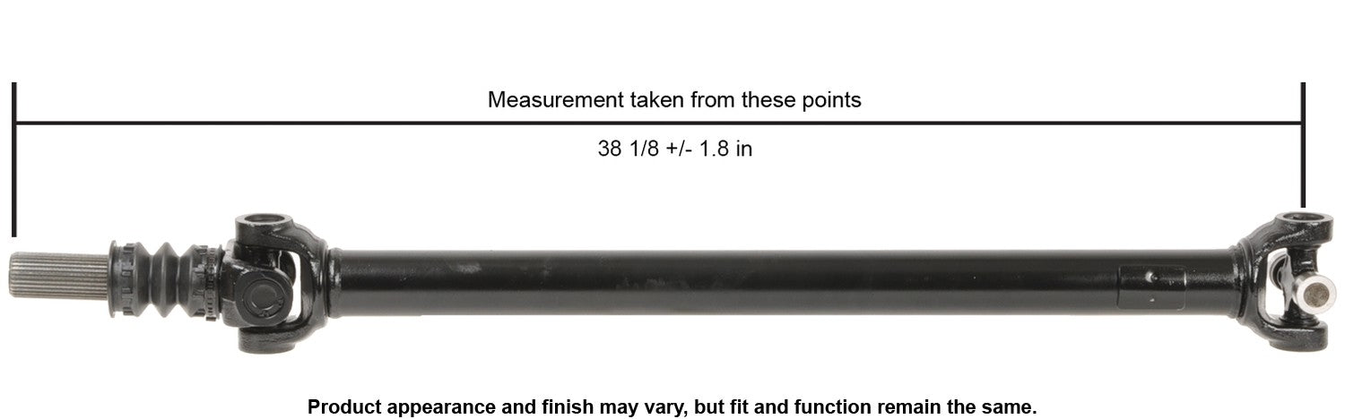 Cardone Reman Remanufactured Driveshaft / Prop Shaft  top view frsport 65-1017