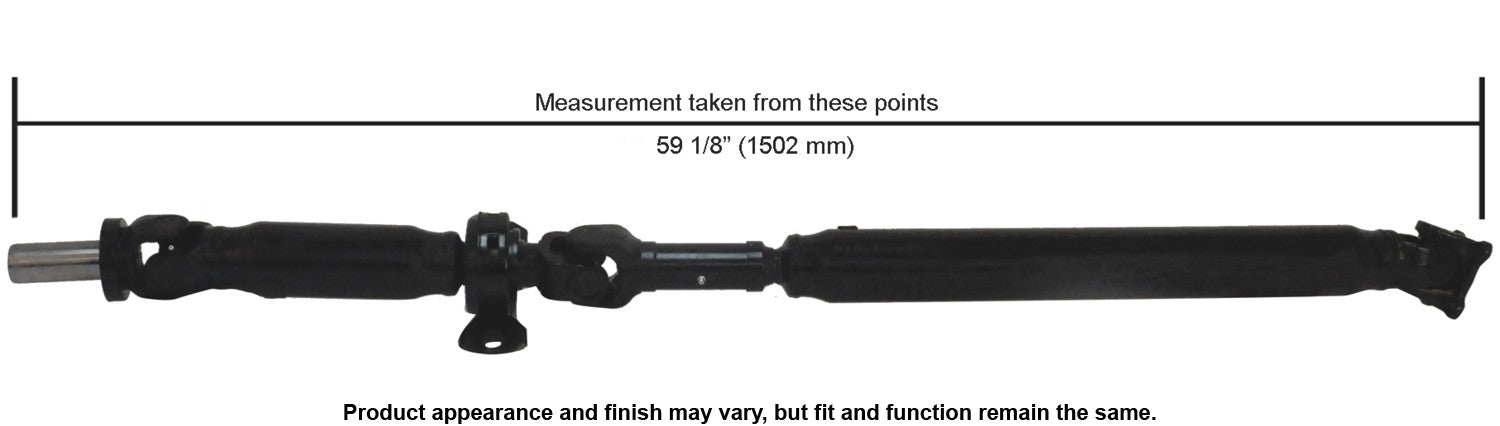 Cardone Reman Remanufactured Driveshaft / Prop Shaft  top view frsport 65-3507