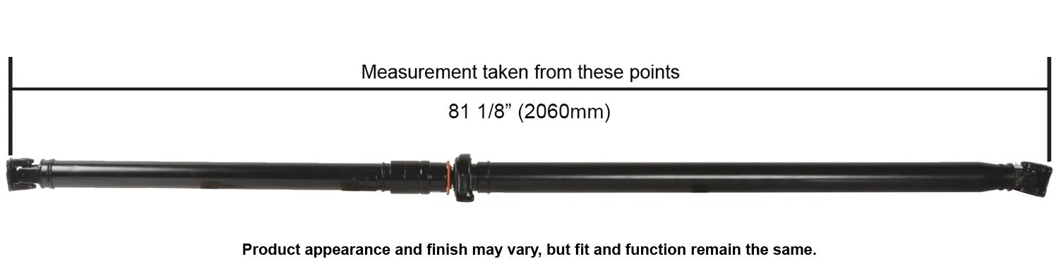 Cardone Reman Remanufactured Driveshaft / Prop Shaft  top view frsport 65-4001