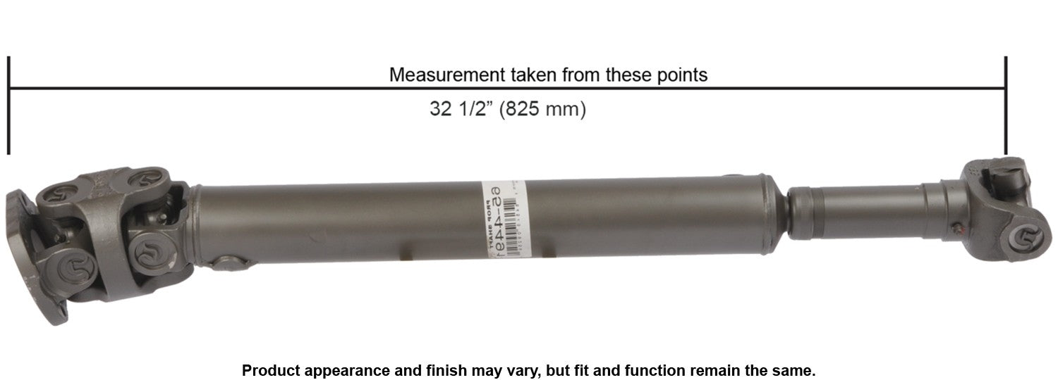 Cardone Reman Remanufactured Driveshaft / Prop Shaft  top view frsport 65-4491