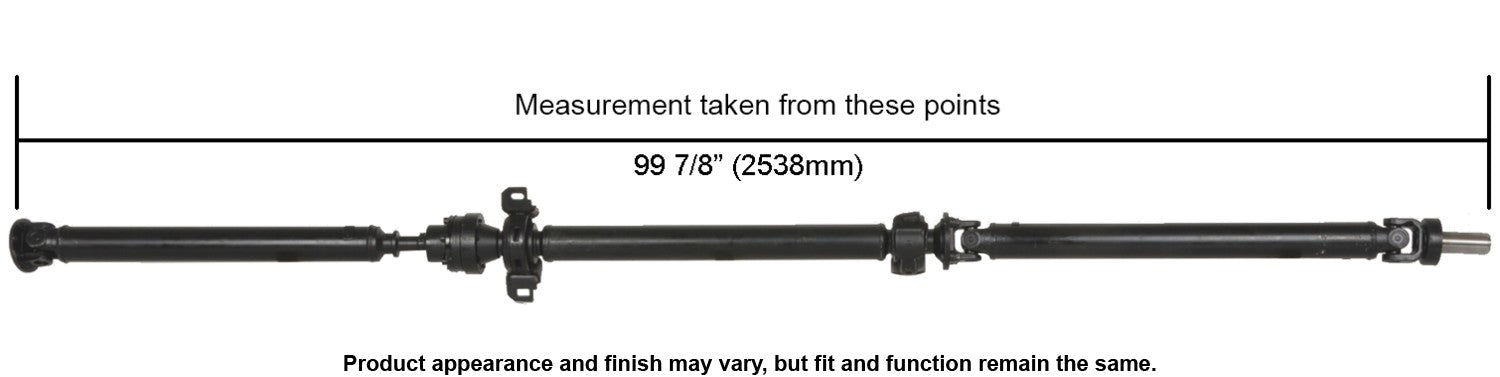 Cardone Reman Remanufactured Driveshaft / Prop Shaft  top view frsport 65-5030