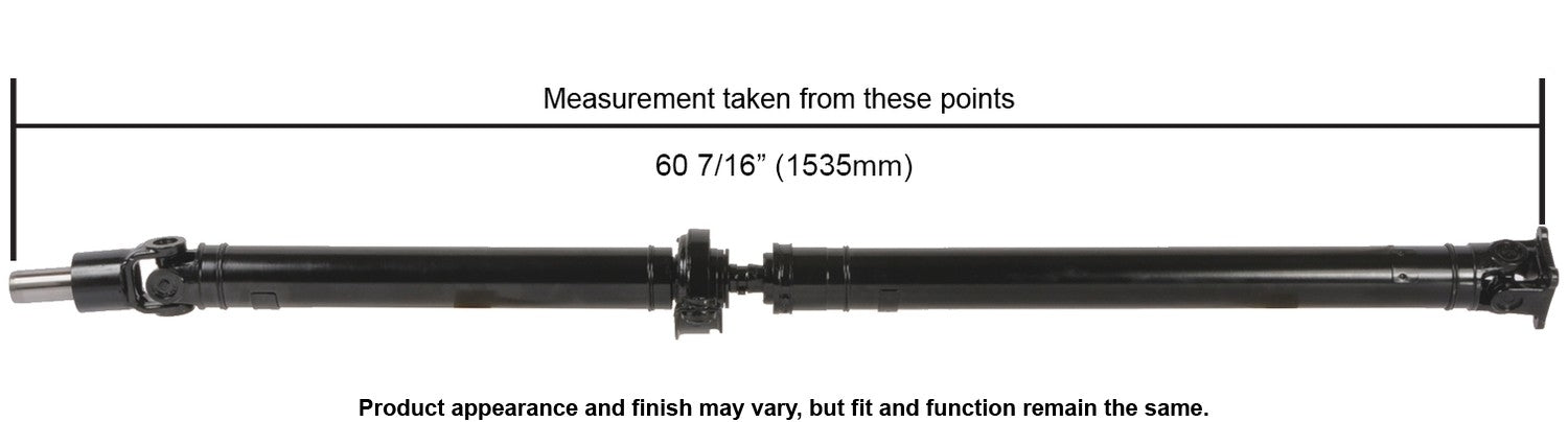 Cardone Reman Remanufactured Driveshaft / Prop Shaft  top view frsport 65-7005