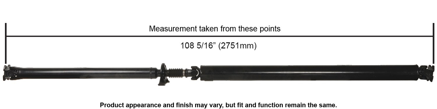 Cardone Reman Remanufactured Driveshaft / Prop Shaft  top view frsport 65-7006