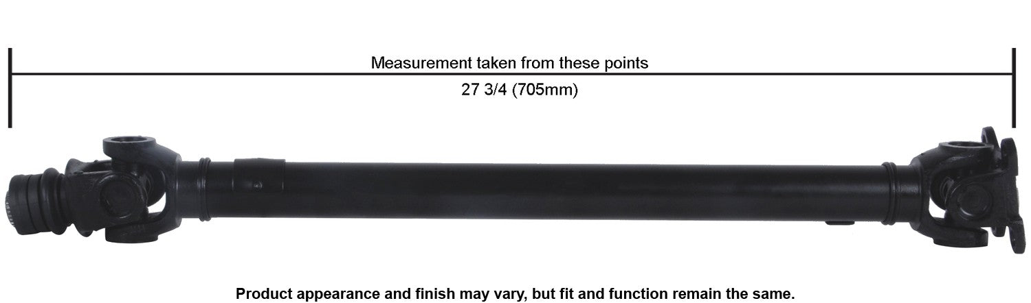 Cardone Reman Remanufactured Driveshaft / Prop Shaft  top view frsport 65-7064