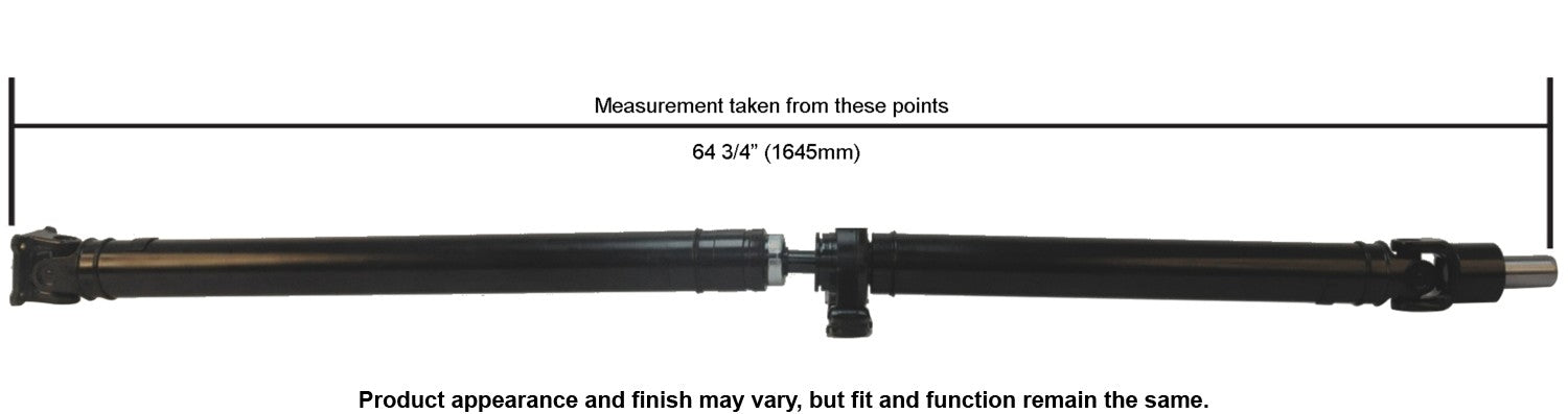 Cardone Reman Remanufactured Driveshaft / Prop Shaft  top view frsport 65-7073