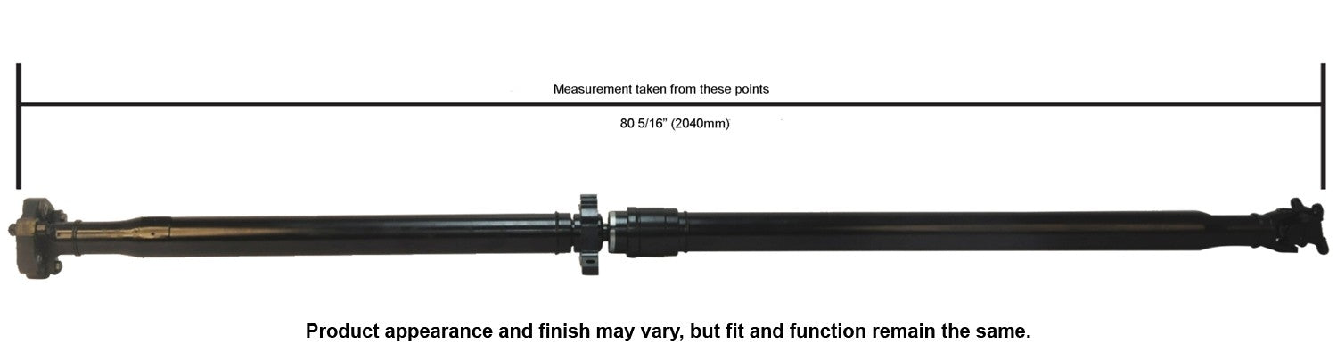 Cardone Reman Remanufactured Driveshaft / Prop Shaft  top view frsport 65-7078