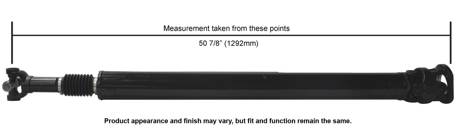 Cardone Reman Remanufactured Driveshaft / Prop Shaft  top view frsport 65-9110