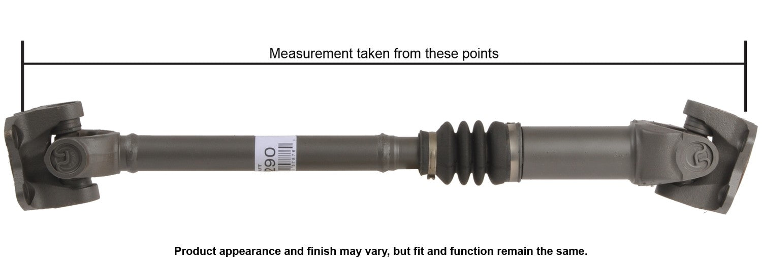 Cardone Reman Remanufactured Driveshaft / Prop Shaft  top view frsport 65-9290