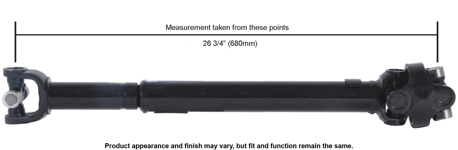 Cardone Reman Remanufactured Driveshaft / Prop Shaft  top view frsport 65-9321