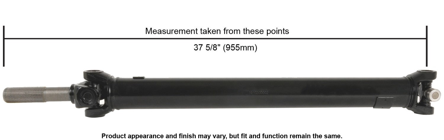 Cardone Reman Remanufactured Driveshaft / Prop Shaft  top view frsport 65-9518