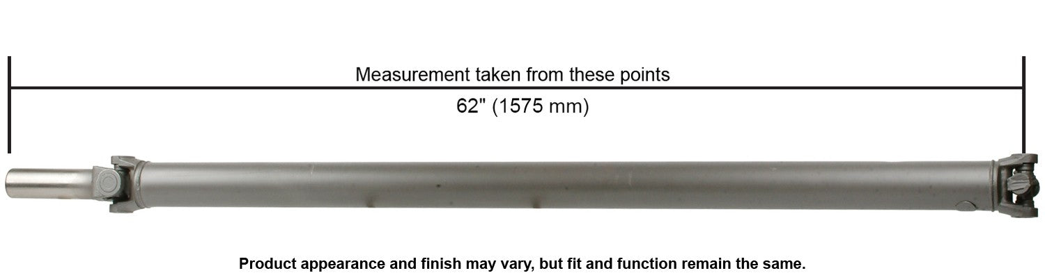 Cardone Reman Remanufactured Driveshaft / Prop Shaft  top view frsport 65-9527