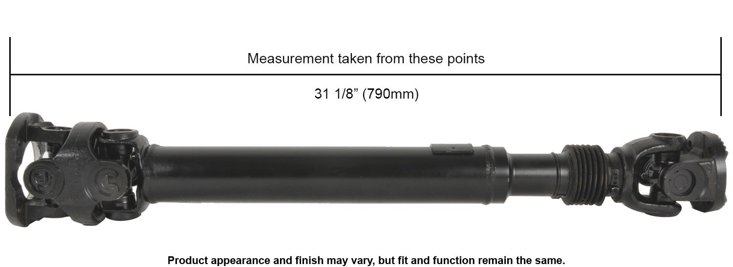 Cardone Reman Remanufactured Driveshaft / Prop Shaft  top view frsport 65-9536