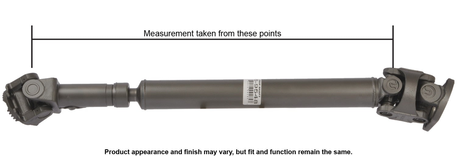 cardone reman remanufactured driveshaft / prop shaft  frsport 65-9548