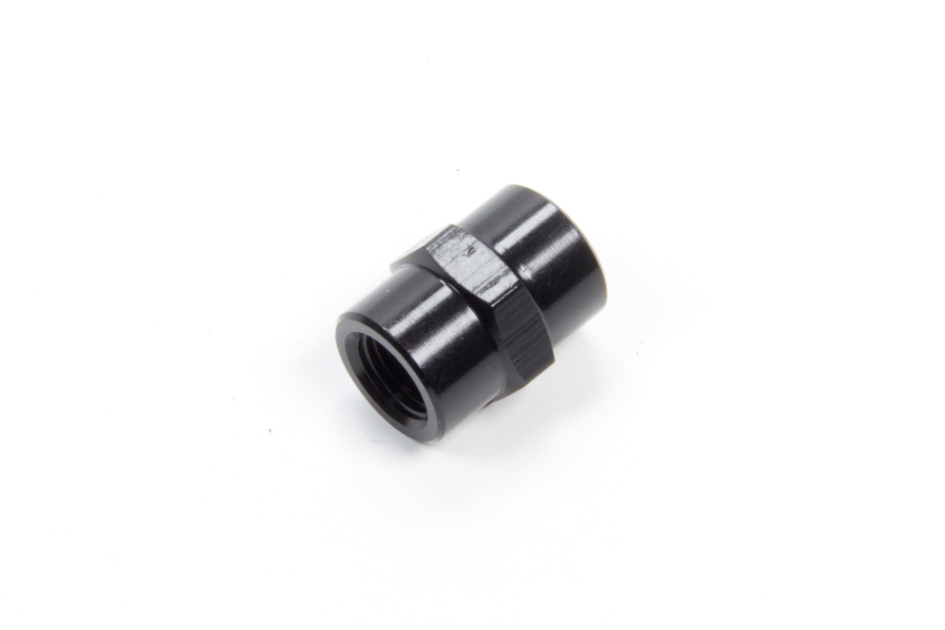 Aeroquip 1/8in Alum Pipe Coupler Black AERFCM5129