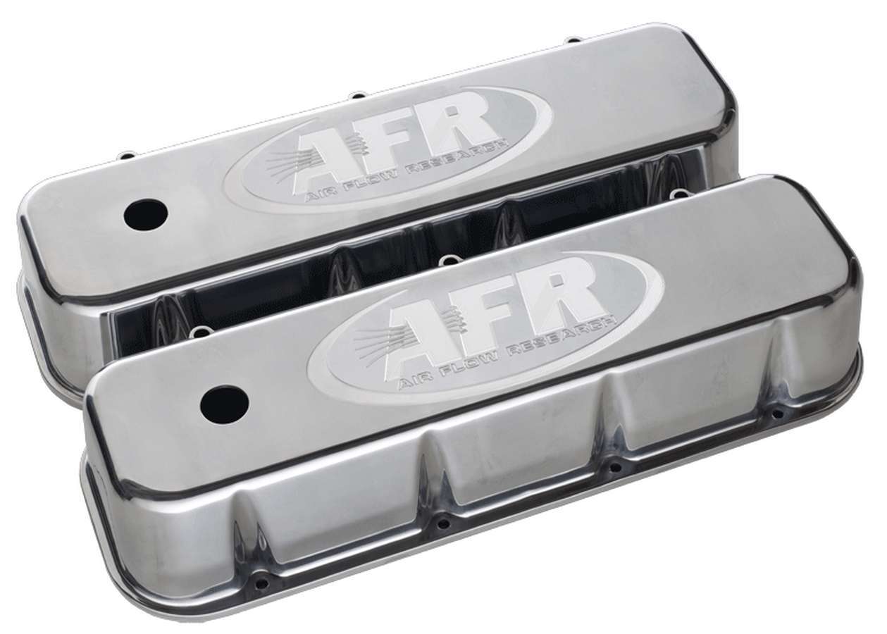 Air Flow Research BBC Alum Valve Cover Polished w/AFR Logo AFR6722