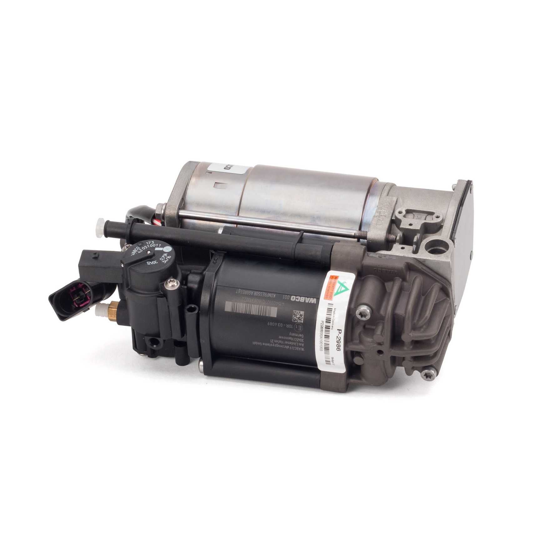 Arnott Industries Air Suspension Compressor  top view frsport P-2986