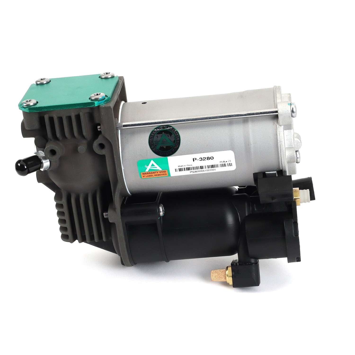 Arnott Industries Air Suspension Compressor  top view frsport P-3280