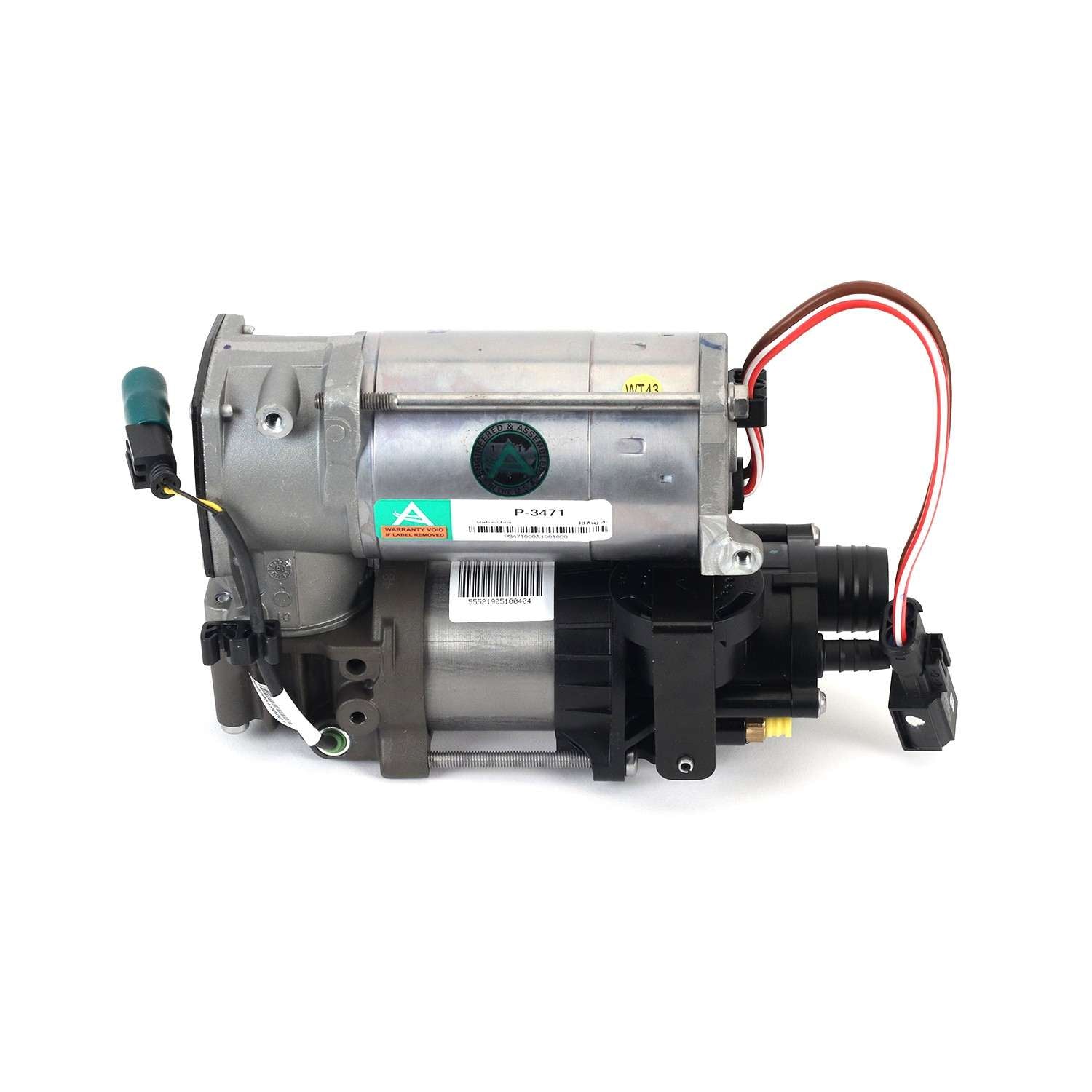 Arnott Industries Air Suspension Compressor  top view frsport P-3471