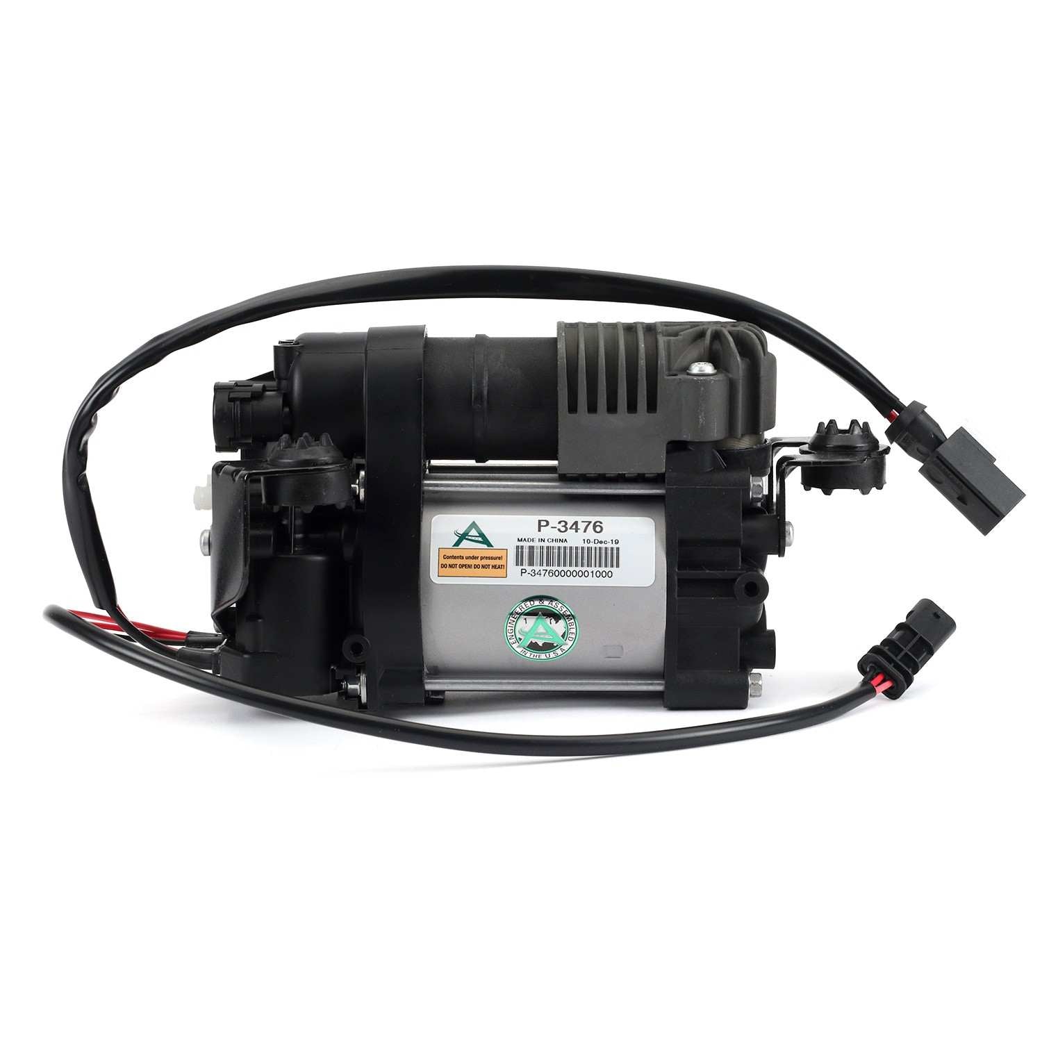 Arnott Industries Air Suspension Compressor  top view frsport P-3476