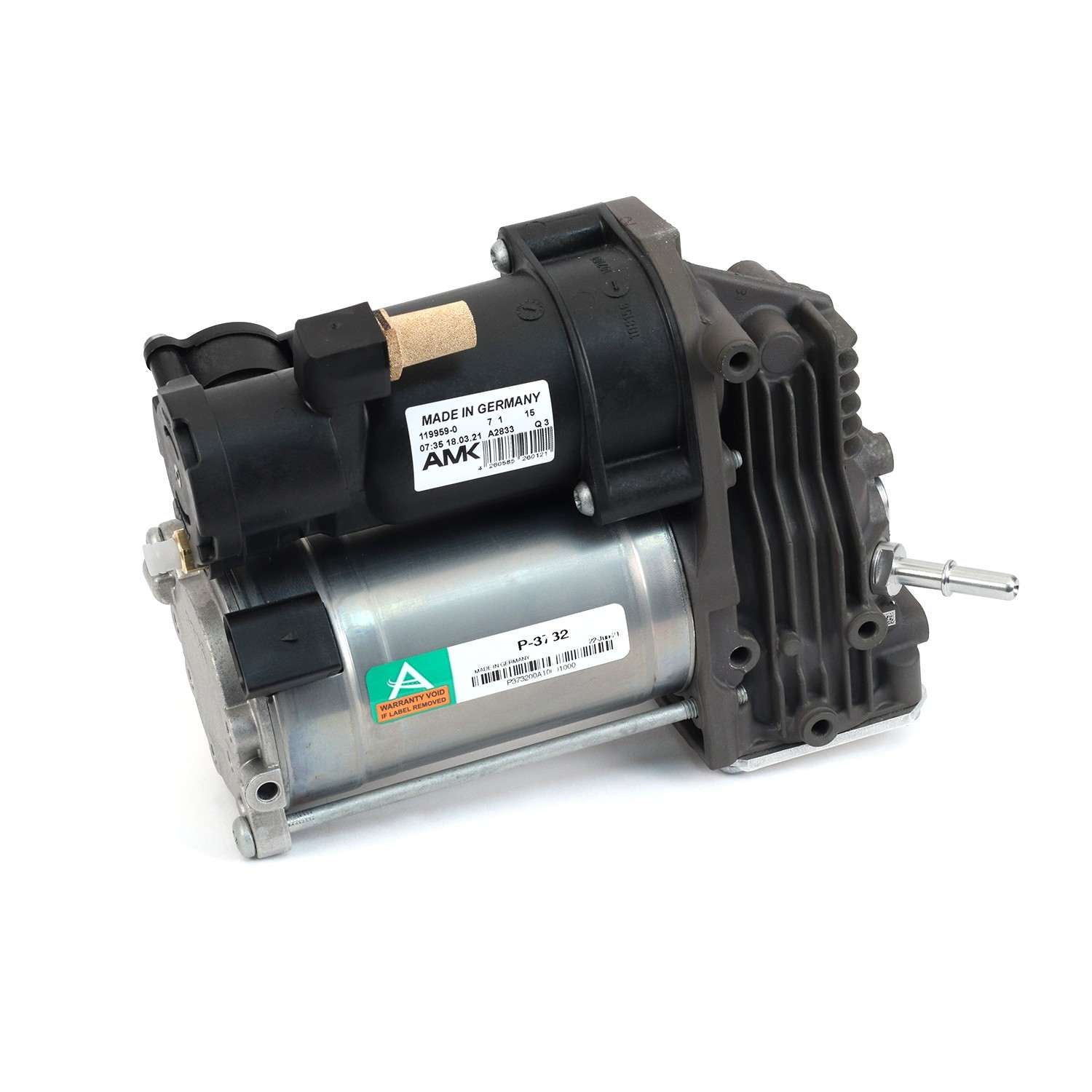 Arnott Industries Air Suspension Compressor  top view frsport P-3732