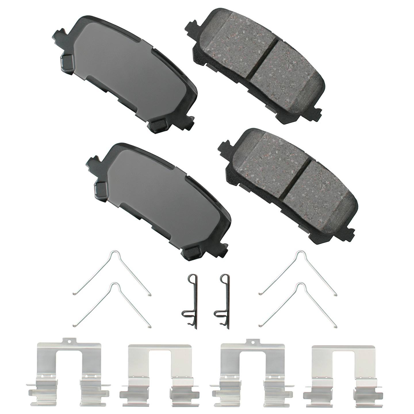 akebono proact disc brake pad set  frsport act1281