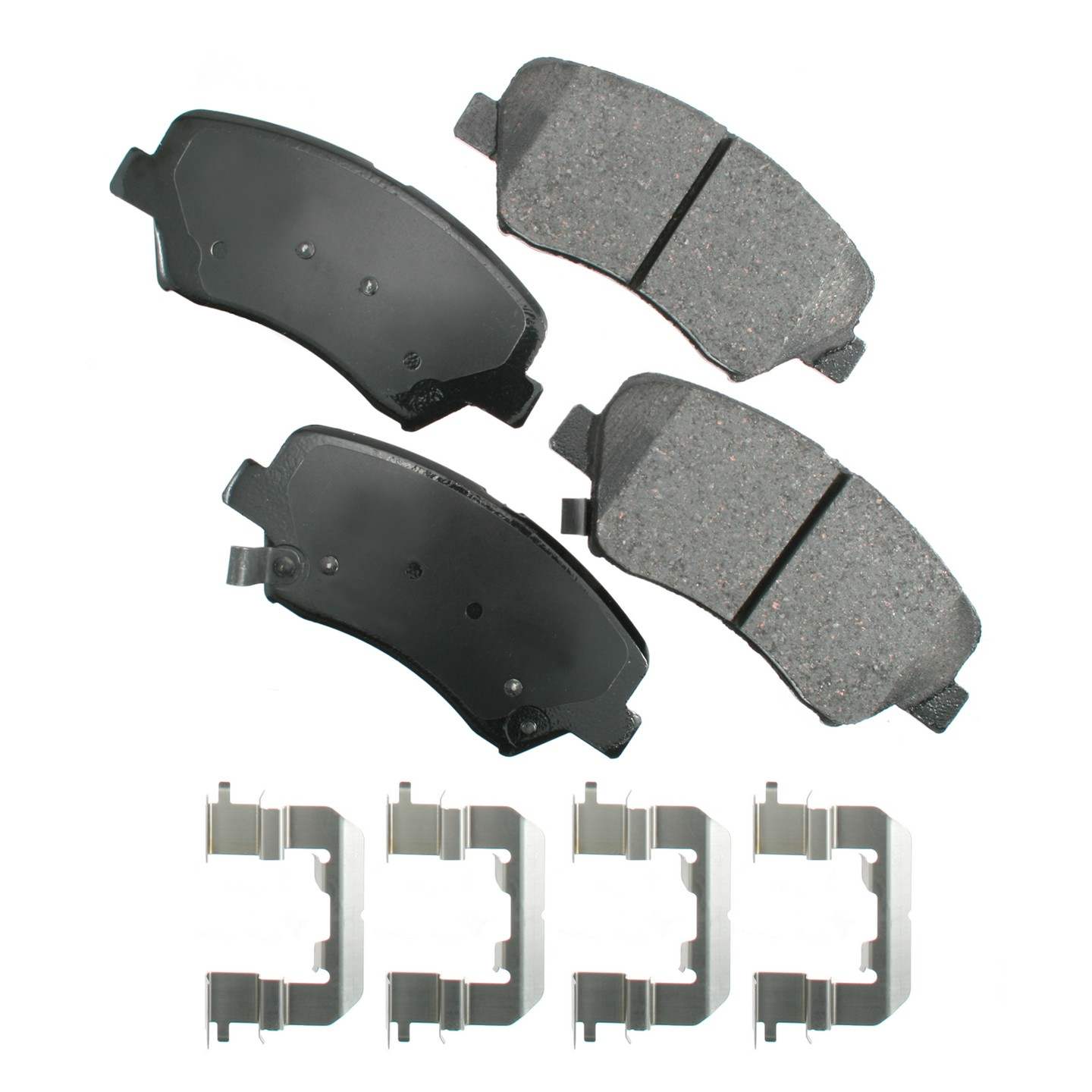 akebono proact disc brake pad set  frsport act1543