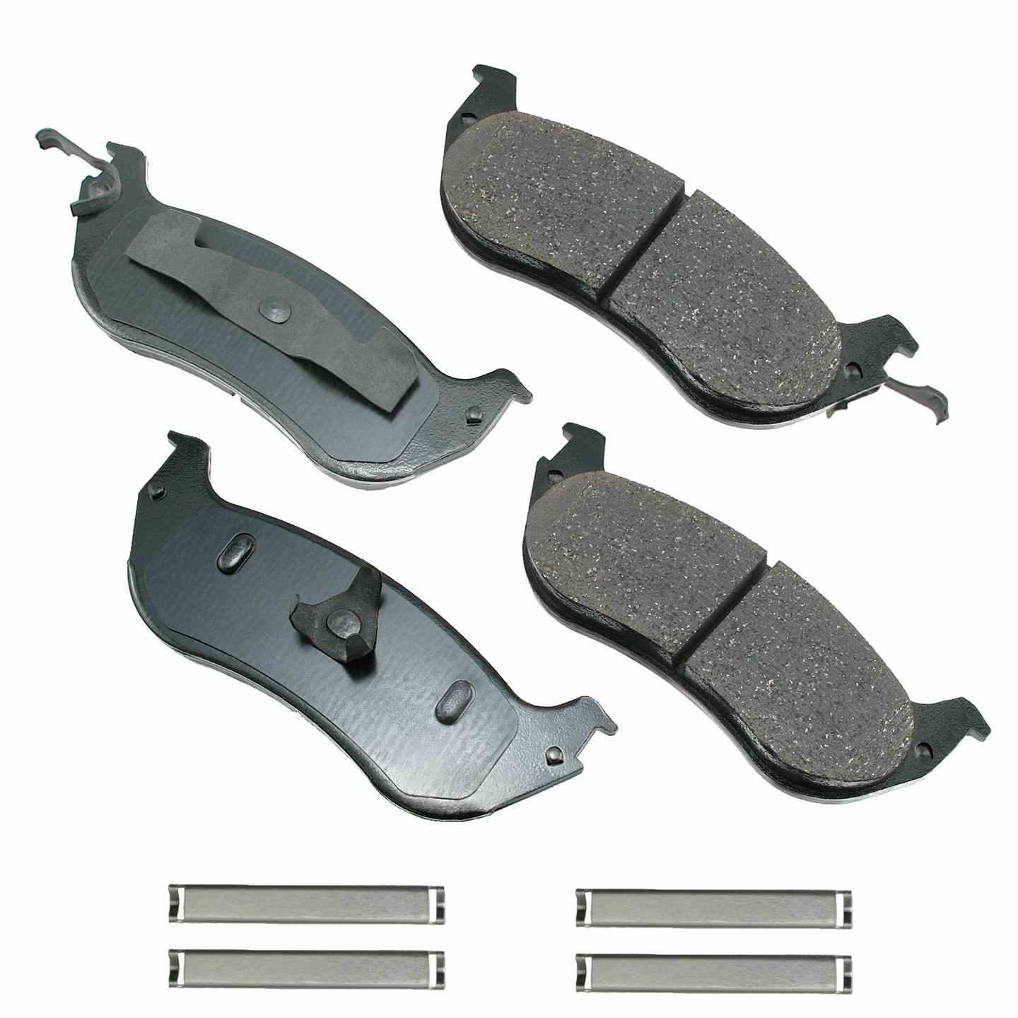 Akebono ProACT Disc Brake Pad Set  top view frsport ACT674A