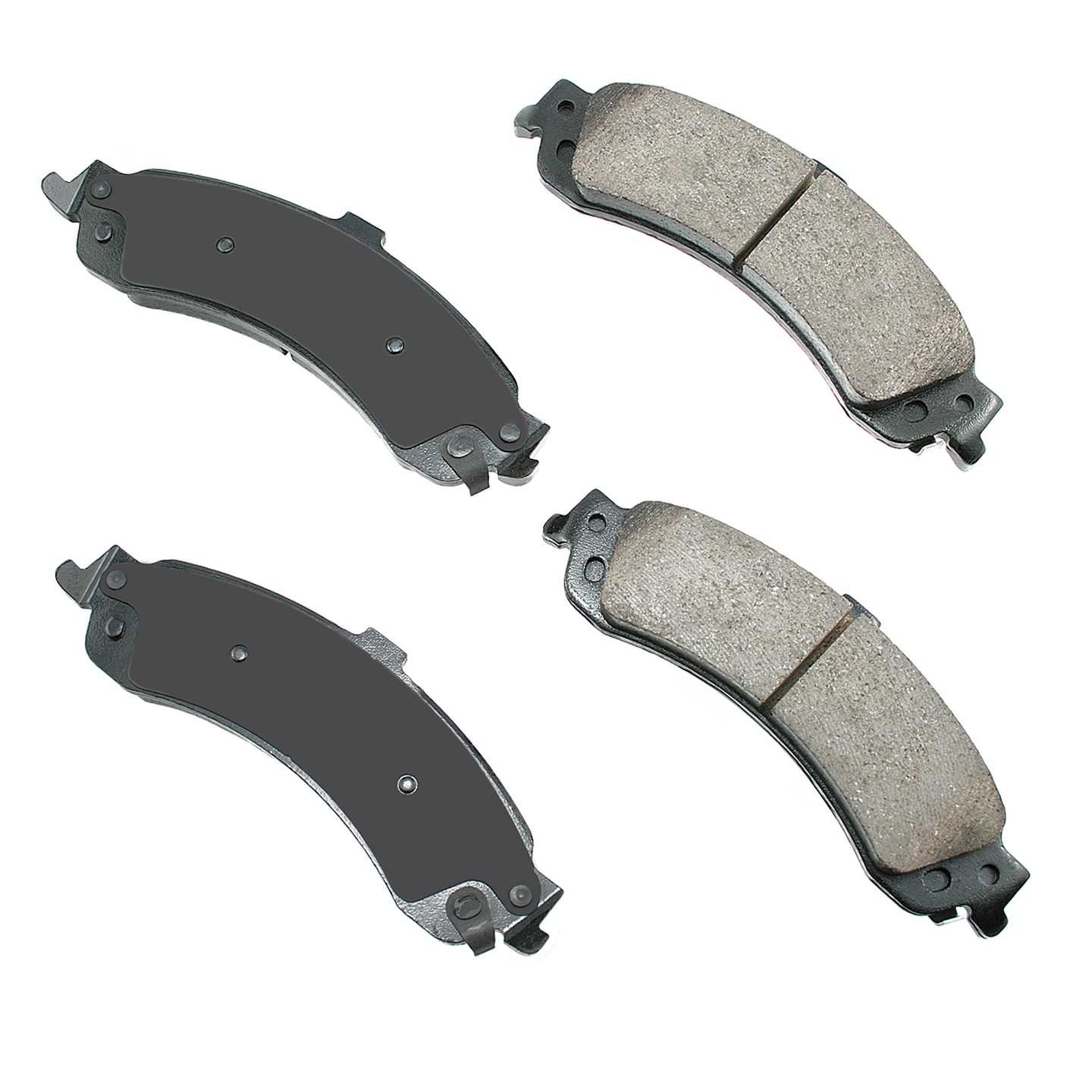 Akebono ProACT Disc Brake Pad Set  top view frsport ACT834