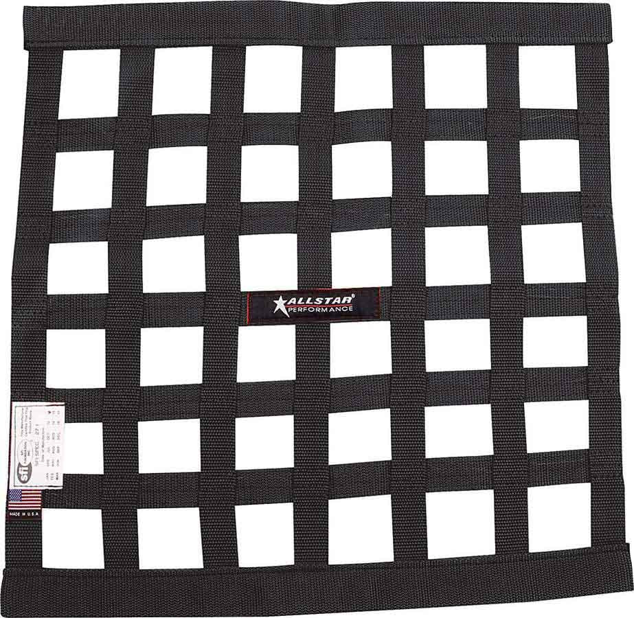 Allstar Performance Window Net Border Style 18 x 18 SFI Black ALL10280