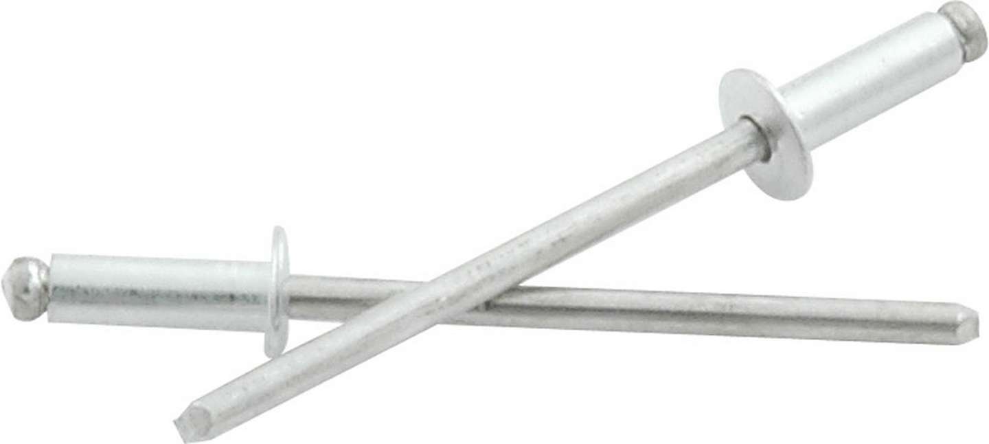 Allstar Performance 1/8in Alum Rivet Silver 500Pk 1/8in-1/4in ALL18190