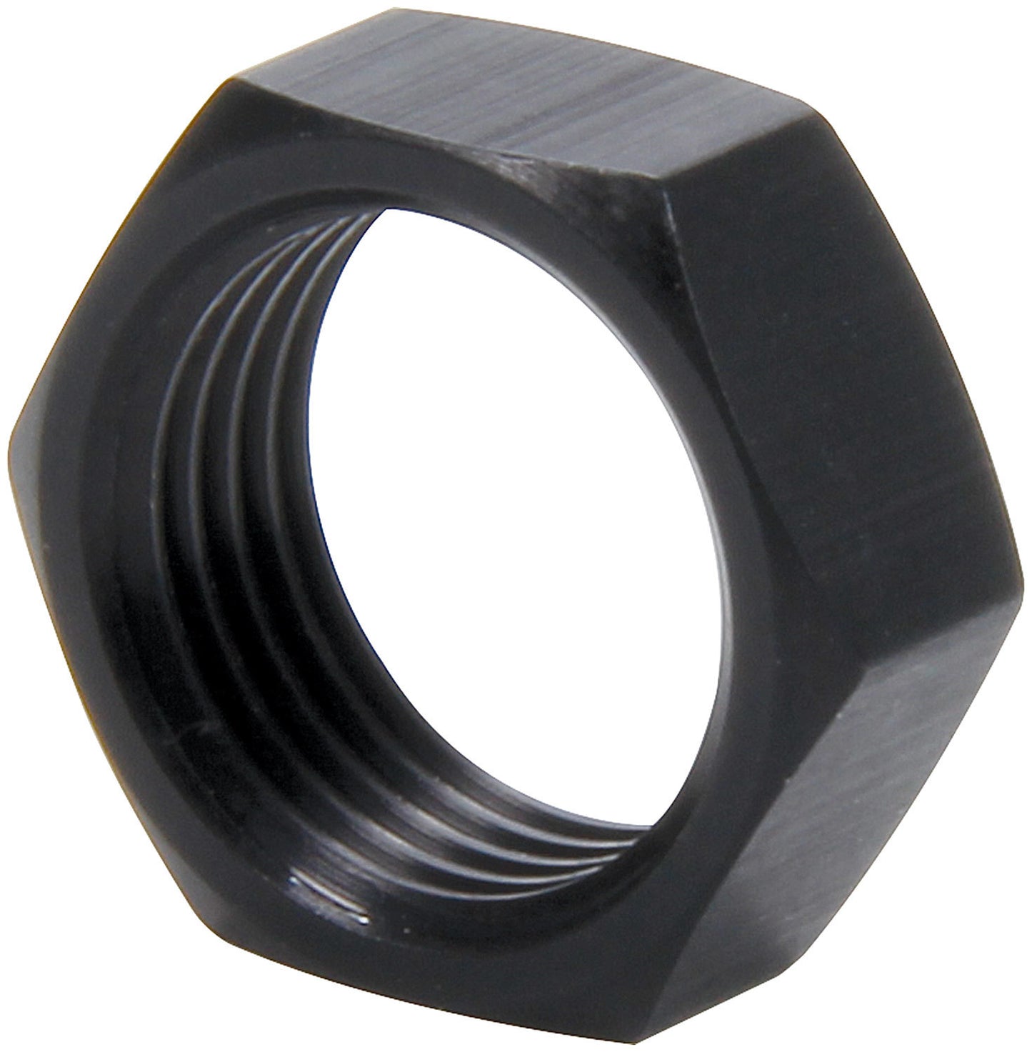 Allstar Performance 5/8-18 RH Alum Jam Nuts Thin OD Black 4pk ALL18286