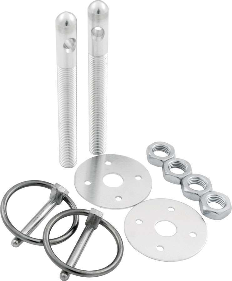 Allstar Performance Alum Hood Pin Kit 3/8in Silver ALL18480