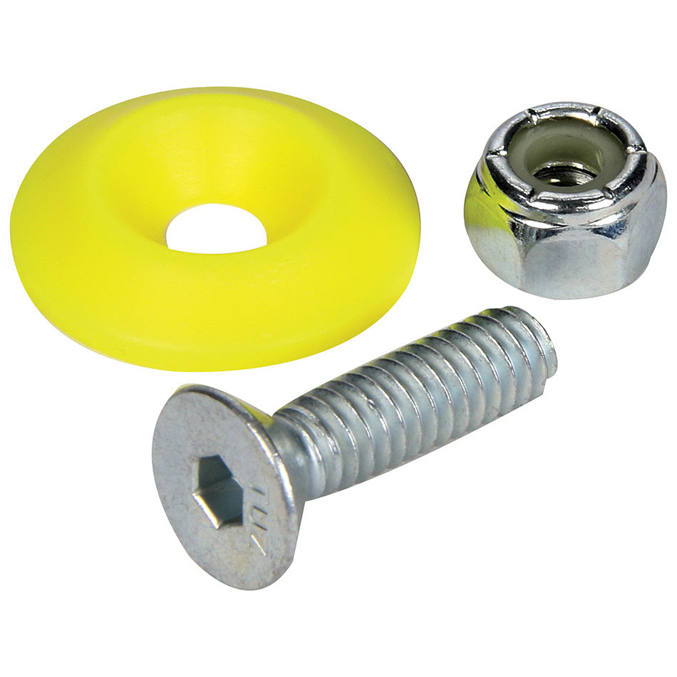 Allstar Performance Countersunk Bolt Kit Fluorescent Yellow 50pk ALL18688-50