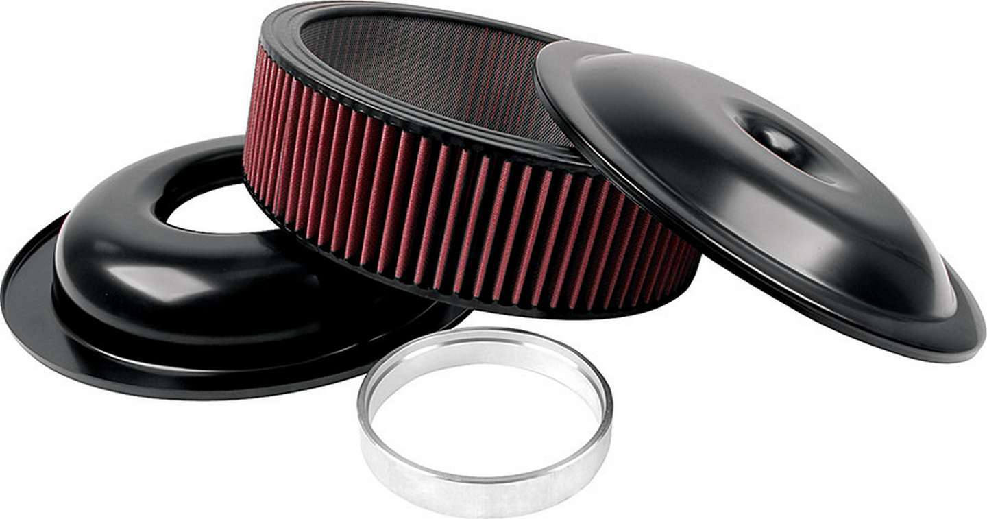 Allstar Performance LW 14in A/C Kit Black 3in Washable Element ALL25921