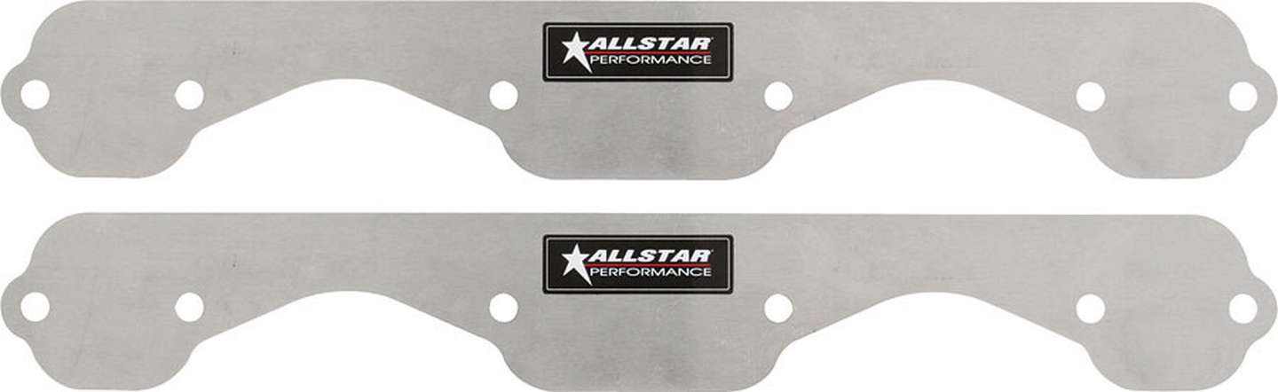 Allstar Performance Exhaust Block Off Plates SBC Std 1pc Aluminum ALL34212
