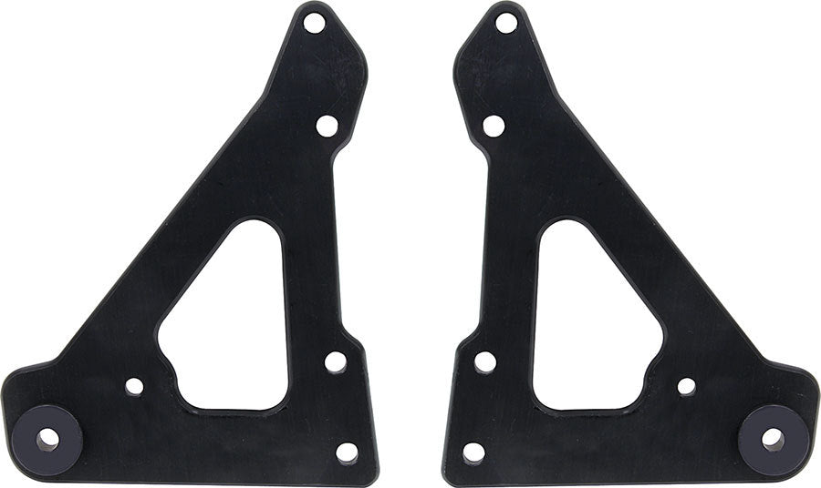 Allstar Performance Front Motor Plate 2pc w/ Bushings Black ALL38145