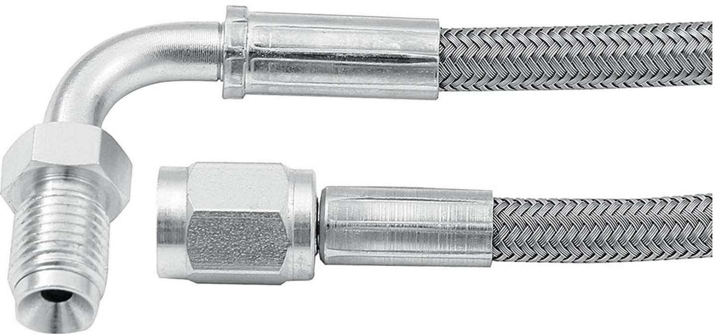 Allstar Performance 36in #3 Line -3 Str/90 Deg 3/8-24 Inv Flr ALL46332-36