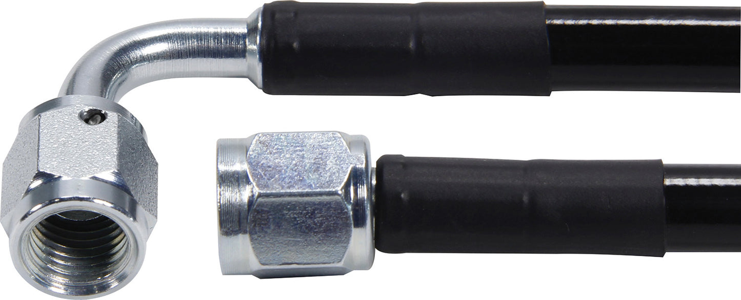 Allstar Performance Coated Braided Line 24in #3Hose -3Str/-3 90 Steel ALL48434-24