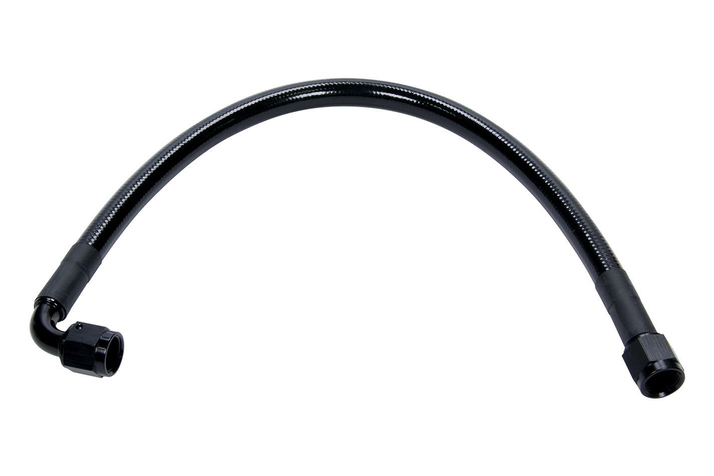 Allstar Performance Coated Braided Line 12in #6 Hose -6 Str/-6 90 Deg ALL48466-12