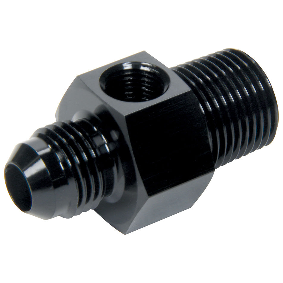 Allstar Performance Gauge Adapter 3/8in NPT x -6 Male x 1/8in NPT ALL49763
